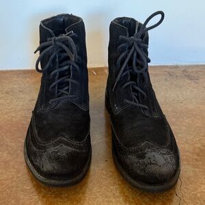 Men's Black Lace-Up Boots